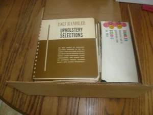 Original 1963 Rambler Color & Upholstery Insert Dealer Showroom Album AMC - Picture 1 of 12