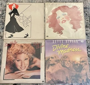 Lot Of 4 Bette Middler Vinyl Records Divine Miss Broken Blossom Divine Madness - Imagen 1 de 2