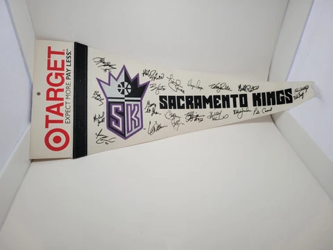7 Felt Pennants   1 Sacramento monarchs AM PM Ad. 6 kings Target store Ad Cover