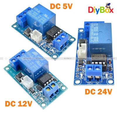 DC 5V 12V 24V 1-Channel Latching Relay Module With Touch Bistable Switch MCU DIY - Image 1 of 4