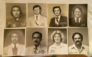 8 1980's Car Salesmen 8 x 10 Black and White Portraits Set A. - Picture 1 of 11