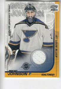 03/04 Pacific St. Louis Blues Brent Johnson Game Used Jersey card #32 - Picture 1 of 2