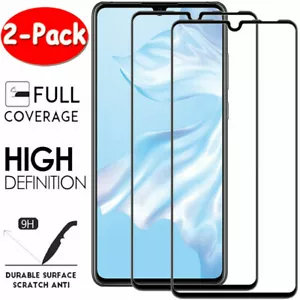 2X FULL COVER Tempered Glass Screen Protector For Huawei P40 P20 Lite P30 Pro - Picture 1 of 9