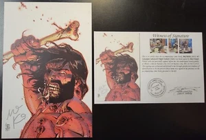 BRZRKR (2021) #5 Giuseppe Camuncoli Virgin Variant SIGNED Matt Kindt Notarized - Picture 1 of 6
