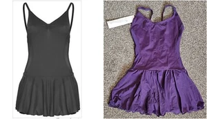 Dansez Style 1303 Skirted Camisole Dans-ez Leotard Purple / Black - Adult Sizes - Picture 1 of 4