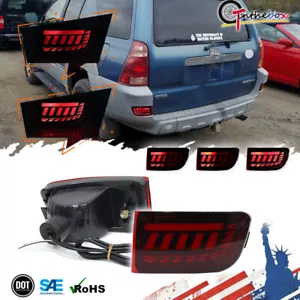 For Toyota Land Cruiser Prado 2002 2003-2009 Rear Bumper Brake Light Red Lens - Bild 1 von 12
