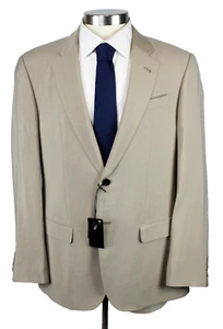 Emporio Armani Sport Coat 46 R fits 44 Beige Viscose G Line Two Button Blazer - Imagen 1 de 9