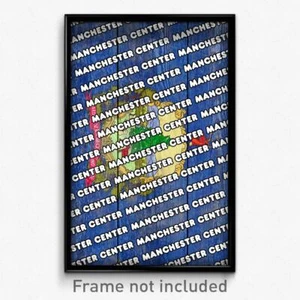 Manchester Center Vermont Poster (VT City Souvenir 11x17 Town Print) - Picture 1 of 1