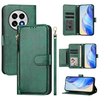 For OnePlus 13, Multi-function 7 Card Slots Flip Leather Wallet Case Full Cover - Image 1 of 4
