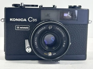 Konica C35 automático • Hexanon 38 mm f2,8 lente telémetro 35 mm cámara fotográfica Japón - Imagen 1 de 6