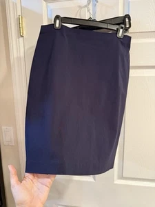 Size M Rosie Pope Navy Skirt Form Fitting Amazing Condition - Picture 1 of 3