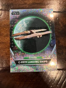2024 Star Wars Hyperspace C-9979 Landing Ships /75 Galactic Dust REFRACTOR - Picture 1 of 2