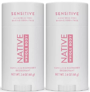 Native Whole Body Deodorant Vanilla & Raspberry 2 Pack - Picture 1 of 2
