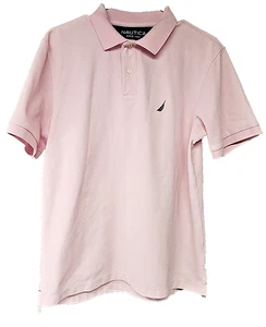 Nautica Performance Deck Collared Polo Shirt Classic Fit Men’s Size MEDIUM Pink - Bild 1 von 9