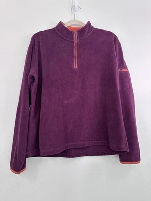 HORNY TOAD 1/4 Zip Fleece Jacket Sz XL Burgundy Orange  Daphne Pullover Gorpcore - Image 1 of 4