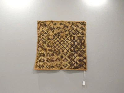 Tela hecha a mano de rafia tejida natural africana Cuban Congo Foto 1 de 2