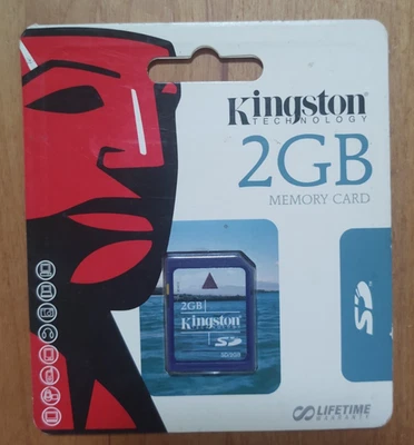 Kingston 2GB SD Camera Memory Card - NEW SEALED - Image 1 of 2