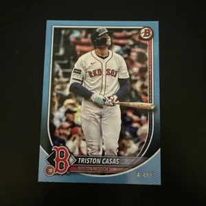2025 Bowman Triston Casas Sky Blue Border /499 #36 Boston Red Sox - Picture 1 of 2