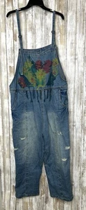 Womens Blue Jean Bib Overalls Jumper Yes Brand Size 3XL - Picture 1 of 10