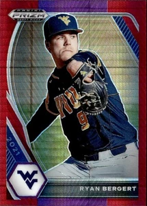 2021 Panini Prizm Draft Picks #PDP190 Ryan Bergert Hyper Blue Prizm - Picture 1 of 2