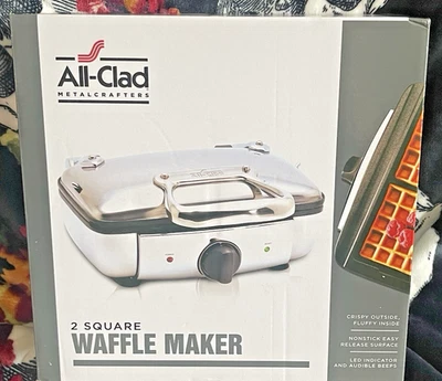 NOVO EM FOLHA All-Clad, 2-Square Waffle FABRICANTE - Imagem 1 de 4