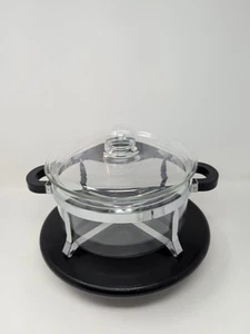 Bodum Chambord Casseruola Vetro Coperchio e Culla 8,5" Diametro Piatto 4" Profondità - Foto 1 di 9