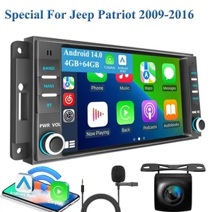 For Jeep Patriot 2009-2016 Android 14 Apple Carplay Car Stereo Radio GPS 4+64GB - Picture 1 of 14
