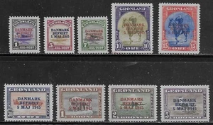 Greenland Scott #'s 19 - 27 MH Short set PLUS 22a - Picture 1 of 1