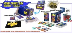 GROWL: MADNESS & PLAGUES +HOWLY GROWLY Game +COINS+TOKENS KICKSTARTER NEW/SHIP$0 - Picture 1 of 6