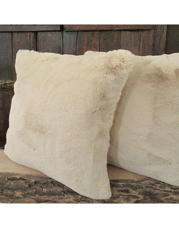 Cojín de piel sintética beige Richmond Foto 1 de 1