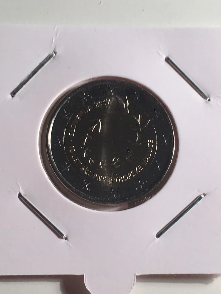 2 EURO SLOVENIE 2017 10 ANS INTRODUCTION EURO COMMEMORATIVE NEUVE - Photo 1/1
