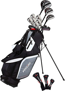 Precise M5 Men'S Complete Golf Clubs Package Set Includes Titanium Driver, S.S. 