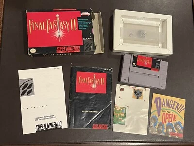 Final Fantasy 2 Super Nintendo SNES CIB Complete Excellent Condition - Image 1 of 4
