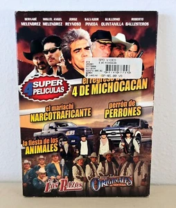 4 Super Peliculas El Regreso de los 4 de Michocacan El Maariachi Narco Perro New - Imagen 1 de 2