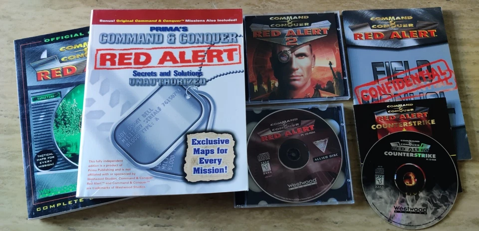 Command & Conquer: Red Alert Bundle PC: Red Alert I & II, Counterstrike ~NO BOX~ - Image 1 of 1
