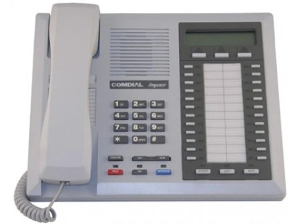 Comdial Impact Classic 8124S-PT Platinum Grey 24 Button Digital Telephone with S - Image 1 of 1