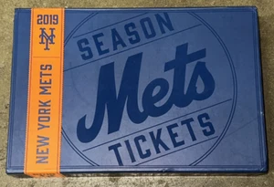 NEW YORK METS COMMEMORATIVE 2019 PREMIUM SEASON TICKETS HOLDER STASH GIFT BOX - Picture 1 of 6