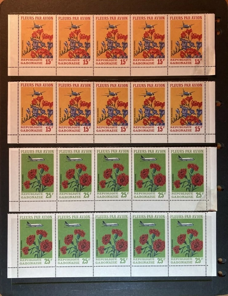 Gabón Venta al por mayor #C109 - C111 Juego completo de 6 MNH, 10 juegos con $74 Cat. Valor Foto 1 de 3