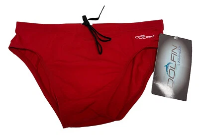 Cuecas Dolfin HOMENS - Tamanho 32 NOVO EM FOLHA CORDÃO VERMELHO SÓLIDO NOVO SEM ETIQUETAS CUECA FEITA NOS EUA - Imagem 1 de 4