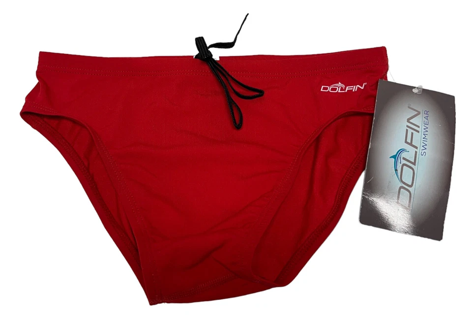 Calzoncillos Dolfin PARA HOMBRES - Talla 32 NUEVOS CON CORDÓN ROJO SÓLIDO NUEVO SIN ETIQUETAS CALZONCILLOS HECHOS EN EE. UU. Foto 1 de 4