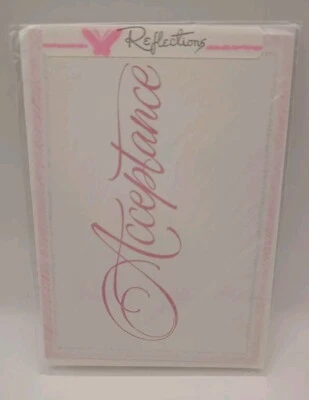 REFLECTIONS An Acceptance Card & Envelope Wedding Party Accept / Regret Quality Premium Card