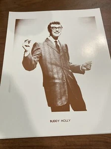 Cartel Estampado Buddy Holly 11"" x 14"" Sepia ~ Tarjeta Stock - Imagen 1 de 6