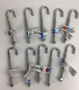 QTY 10 NATIONAL HARDWARE N232-892 J-BOLT 1/4" X 4" FREE SHIPPING - Picture 1 of 2
