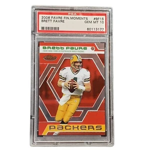 2006 Topps Finest Moments Red | Brett Favre | BF15 | PSA 10 | Pop 9 - Picture 1 of 2