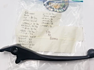 Front Brake Lever Black Honda CB650 CB900F CB1100F CM400A CM400C CM400T CM450A - Picture 1 of 2