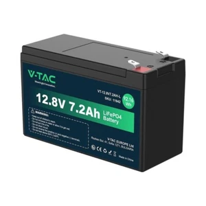 V-TAC Batteria al Litio 12.8V 7.2Ah per Allarmi, Videosorveglianza, UPS Terminal - Foto 1 di 1