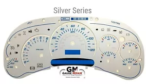 Silver Edition Escalade Gauge Face Inlay for 2003 04 05 GM Instrument Clusters - Picture 1 of 11