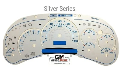 Silver Edition Escalade Gauge Face Inlay for 2003 04 05 GM Instrument Clusters - Image 1 of 4