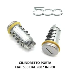 Cilindretto blocchetto nottolino serratura porta Fiat 500 DAL 2007 IN POI - Imagen 1 de 5