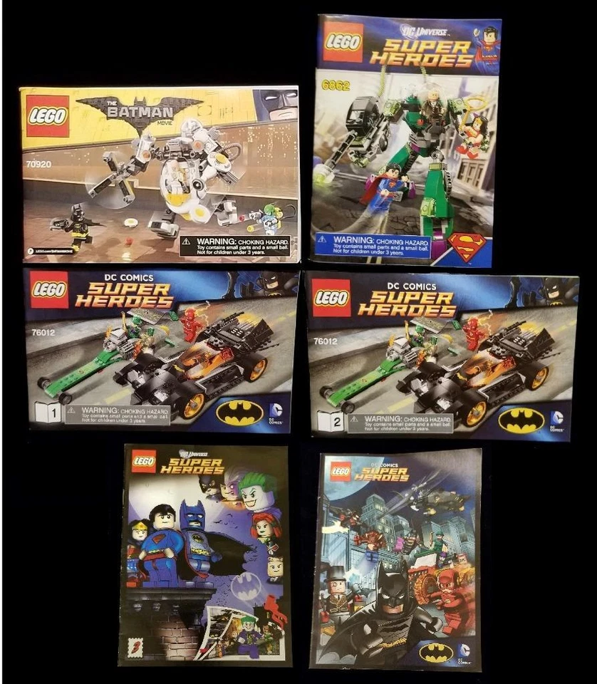 LEGO 6862 70920 76012 DC Universe INSTRUCTION MANUALS - Image 1 of 1